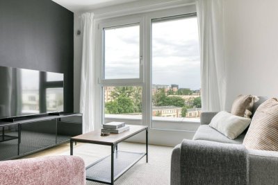 Neubau mit Stil! 3 Zimmer mit Balkon und hipper Wohnküche! Sowie Parkett, Badewanne und Ausblick (VIE188)