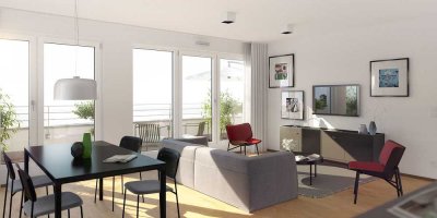 Staffelgeschoss! Traumhafte 4-Zimmerwohnung mit großer Terrasse (Baujahr 2022)