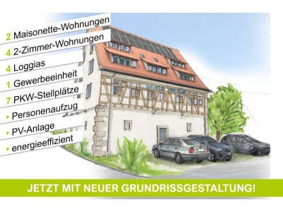 NEUE GRUNDRISSGESTALTUNG: Wohnung 5 (2. & 3. DG) mit einmaligem Denkmalflair