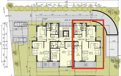 Dreizimmer Wohnung in ruhiger zentraler Lage mit Garten