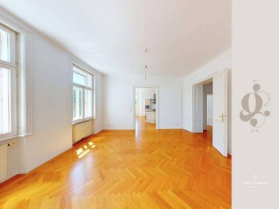 Wiener Altbaucharme mit Weitblick – Großzügige 124 m² Erkerwohnung im 19. Bezirk – PROVISIONSFREI