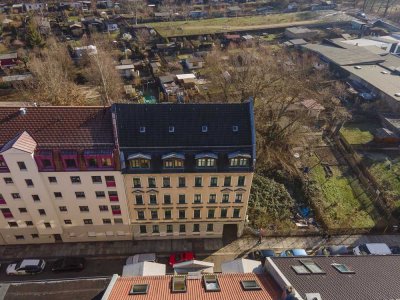 Denkmalgeschütze Etagenwohnung -6 Räume- in Gründerzeitgebäude mit Blick ins Grüne & Parknähe