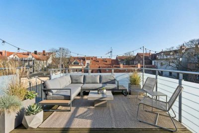 Luxuriöse Maisonettewohnung mit Dachterrasse in Bestlage der Oststadt