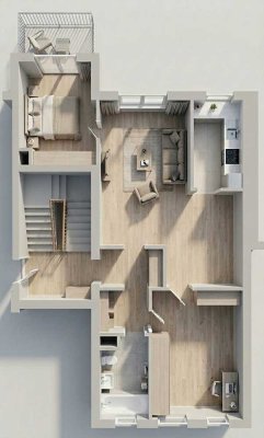 Mitten im Zentrum: Helle 3-Zimmerwohnung, frisch renoviert