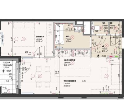 2 Zimmer Genossenschaftswohnung zu vermieten