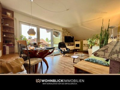 ** Moderne 2-Zi.-DG-Whg. mit EBK und großem sonnigen Balkon**