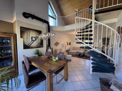 Helle Maisonettewohnung mit Galerie, Balkon und Stellplatz in Dortmund Gartenstadt zu vermieten