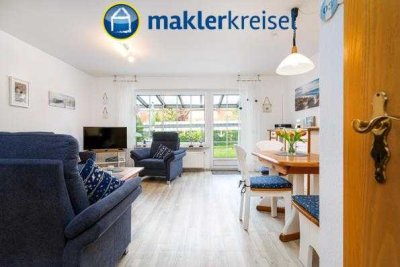 Nordseeheilbad Carolinensiel: Schönes Reihenmittelhaus mit Terrasse in super Lage