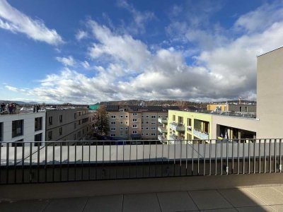 Sehr ruhige Neubauwohnung mit Penthouse-Charakter und Aussicht
