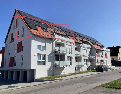 � Exklusive 2,5-Zimmer-Dachgeschoss-Maisonette-Wohnung mit Einbauküche und Mega-Dachterrasse in Top