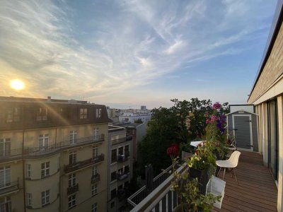 Ihr sonniger Logenplatz in Charlottenburg: Luxuriöses Neubau-Penthouse mit Dachterrasse & Aufzug