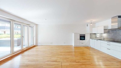 Moderne Erdgeschosswohnung mit Terrasse und EBK