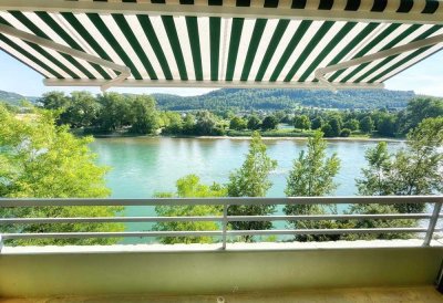Einzimmerwohnung mit Rheinblick