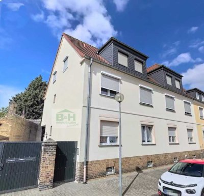4 Raum Maisonette-Wohnung in Wolfen 1.OG/DG ca. 86 qm ruhige Stadtlage mit Garten Einbauküche