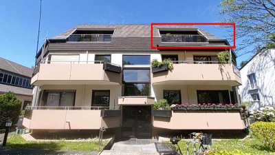 Wohnen am Godesberger Villenviertel: Stilvolle Dachgeschosswohnung mit gehobener Ausstattung