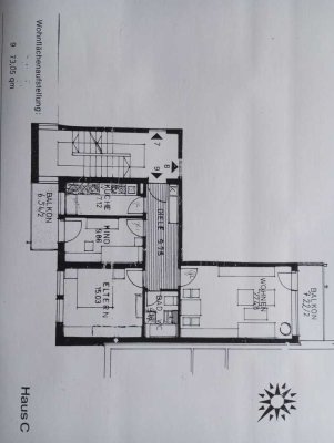 Gut geschnittene 3-Zimmer-Wohnung mit zwei Loggien in Bad Reichenhall