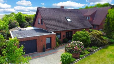 Stilvolles Einfamilienhaus mit Gartenidylle und großzügiger Nutzfläche in Löningen
