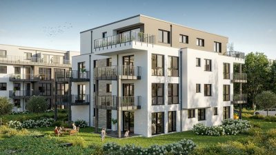 Erstvermietung mit Einbauküche: Drei-Zimmer-Wohnung mit Garten