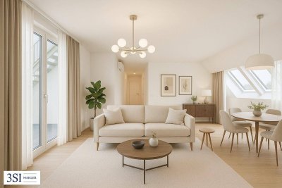 Sonnige 3-Zimmer-Dachgeschoßwohnung mit Dachterrasse und Whirlpool!