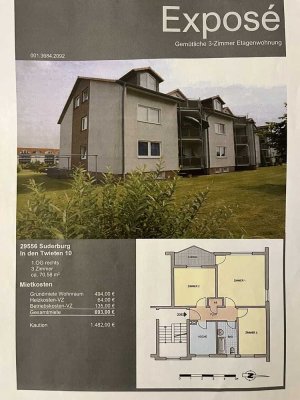 Nachmieter für schöne 3-Zimmer-Wohnung mit Balkon gesucht