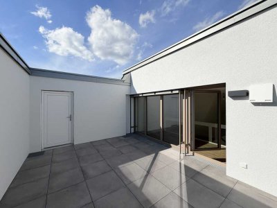 "Modernes Design trifft Komfort": 2-Zimmer-Galeriewohnung mit Dachterrasse