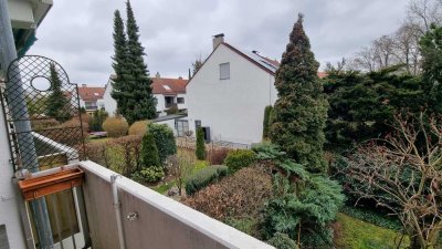 Freundliche 3-Zimmer-Wohnung mit Süd- Balkon zur ruhigen Gartenanlage + TG in Haunstetten, Augsburg