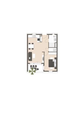 BESICHTIGUNG, Sonntag 11-13 Uhr - Schöne 2-Zimmer Wohnung im 2. OG! (19)