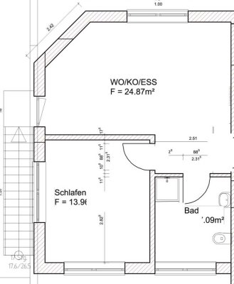 Freundliche und neuwertige 1,5-Zimmer-Dachgeschosswohnung in Obersüßbach