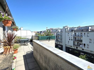 charmante Dachgeschoßwohnung - 2 Terrassen - U-Bahn Nähe - Verteilerkreis - Böhmischer Prater