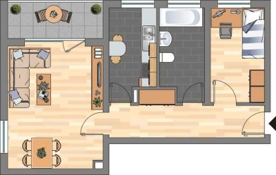 Demnächst frei! 2-Zimmer-Wohnung in Haßloch