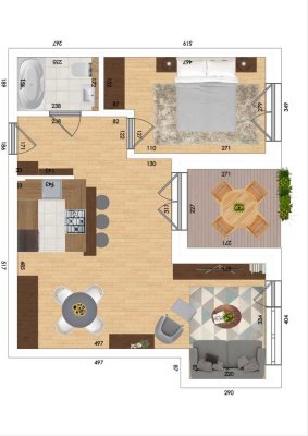 2-Zimmer-Wohntraum mit Terrasse und Gartenanteil