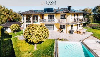 Exklusive Villa mit Pool und Traumgarten – Wohnen mit Blick auf den Untersberg