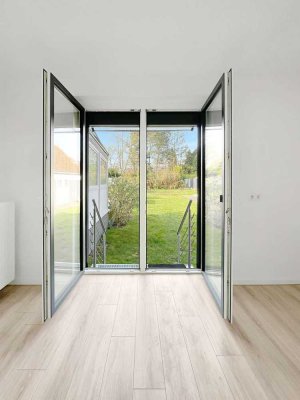 Mehr als nur Wohnen! - 3,5-Zimmer-Wohnung mit großem Garten, Terrasse und Gartenhaus