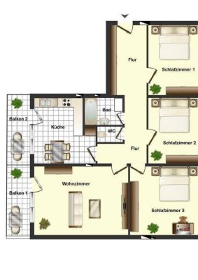 4,5 Zimmer Wohnung