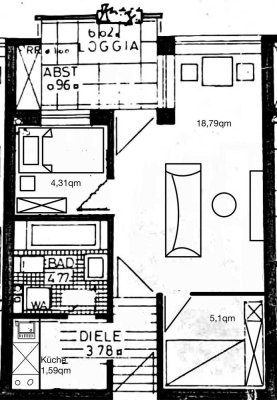 Möblierte 1,5-Zimmer-Wohnung mit Balkon, Einbauküche & Stellplatz – Erstbezug nach Sanierung