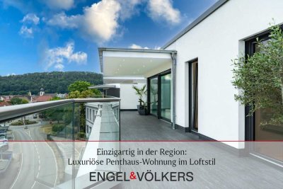 Einzigartig in der Region: Luxuriöse Penthaus-Wohnung im Loftstil