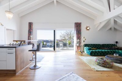 Hochwertiges Penthouse mit Dachterrasse (Süd-West Ausrichtung) und TG-Stellplatz (KfW 55 Standard)