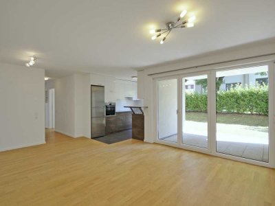 Helle Wohnung mit schönem Garten - in einer Sackgasse