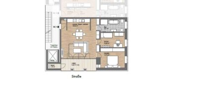Stilvoller Neubau mit nur 7 WE - Verkauf Eigentumswohnung mit 3 Zi + großer Loggia in Eutritzsch