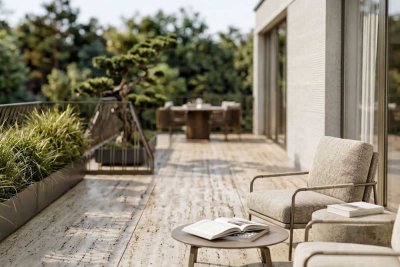Neubau: Lichtdurchflutete 3-Zimmer-Wohnung mit Terrasse und Süd-West-Ausrichtung