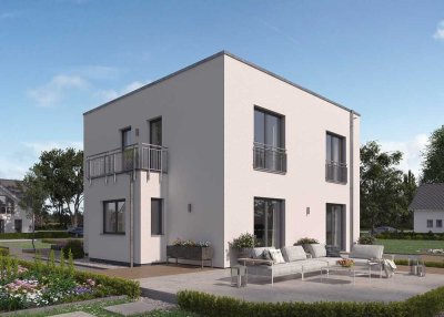 ! Bauen Sie Ihr modernes Einfamilienhaus mit Flachdach - individuell geplant & pure Wohnfreiheit