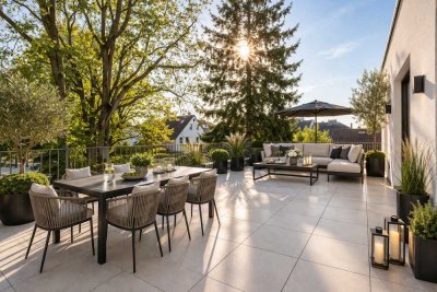 Attraktive Vier-Zimmer-Wohnung mit großer Dachterrasse im Erstbezug