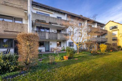 Ruhige 3-Zi.-Wohnung mit Süd-Balkon & TG-Stellplatz in zukünftig sanierter Wohnanlage – Haunstetten