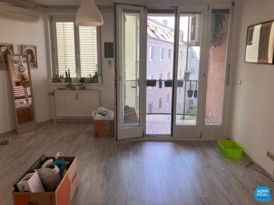 Gartenseitige Loggia Wohnung