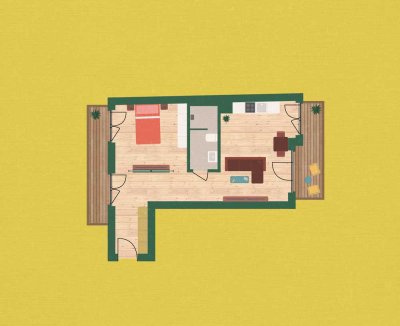 Dachgeschoss-Traum mit Balkon in Berlin-Niederschönhausen (Pankow)