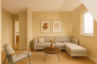 ZENTRUMSNAH! Dachgeschosswohnung ETW mit optischen Renovierungsbedarf in saniertem MFH