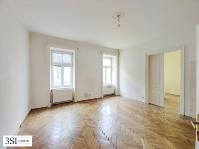 Eckwohnung mit Südwest Ausrichtung und vielseitigem Gestaltungspotential im Servitenviertel
