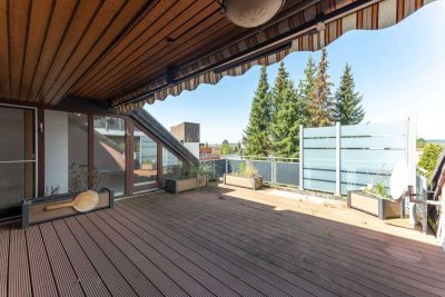 Charmante 3-Zimmer-Wohnung mit großzügiger Dachterrasse und Stellplatz in idyllischer Lage