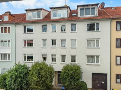 Die Gelegenheit in der Nordstadt am E-Damm – vermietete 3-Zimmer mit Balkon im 2.OG
