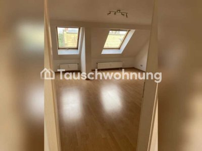 Tauschwohnung: Gemütliche, helle 2-Zimmer-Dachgeschosswohnung in Connewitz